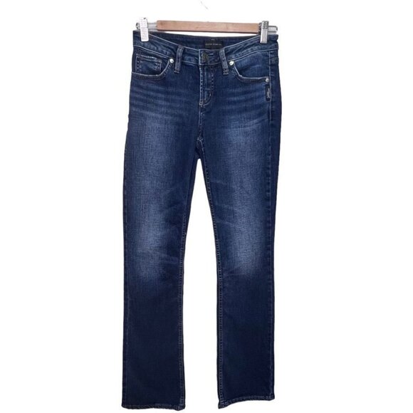 SILVER Jeans Aiko Slim Boot Mid Dark Wash Size 25 - Picture 3 of 10